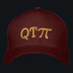 Boné Cutie Pie as in Q T Pi<br><div class="desc">A whimsical Pi embroidery design. This custom embroidered baseball cap is making for a great humorous gift for the mathematician, the geek, the inquisitive mind. Great for a student, a teacher, an engineer or anyone that has this thing with numbers. Embroidery designs are available in a selection of popular color...</div>