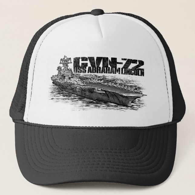 Boné CVN- 72 Abraham Lincoln Trucker Hat (Frente)
