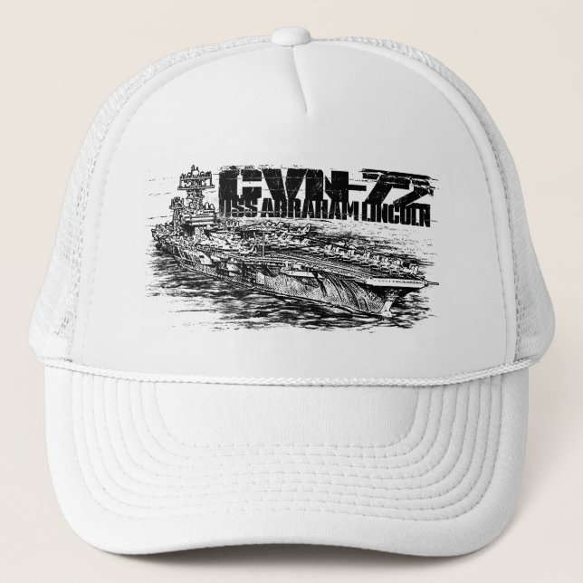 Boné CVN- 72 Abraham Lincoln Trucker Hat (Frente)