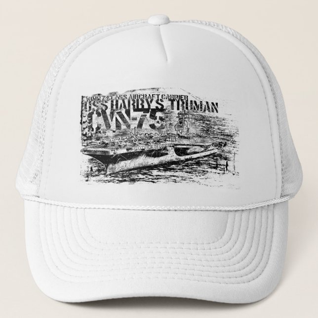 Boné CVN- 75 Harry S. Truman Trucker Hat (Frente)