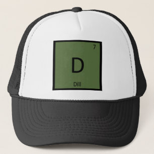 Boné D - Dill Química Vegetal Símbolo da Tabela Periódi