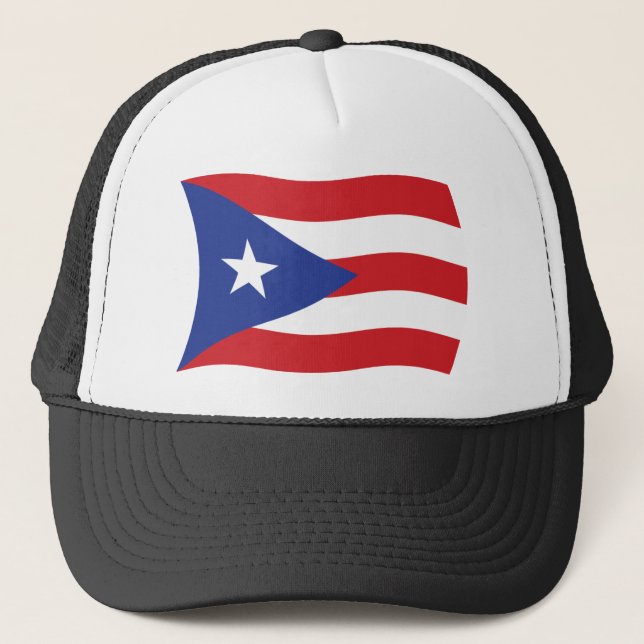 Boné da Bandeira de Porto Rico (Frente)