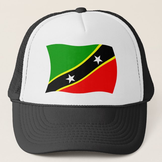 Boné da Bandeira de São Cristóvão e Nevis (Frente)