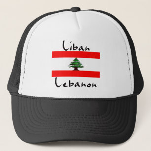 Boné da bola da bandeira de Liban Líbano