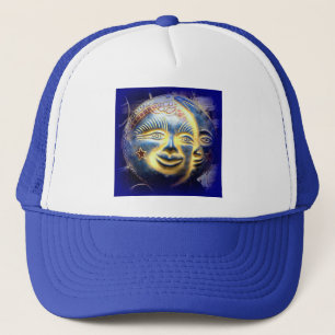 boné da cara de lua da cara do sol
