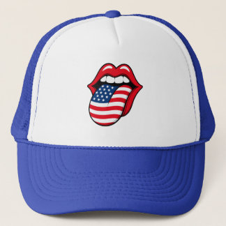Boné da Língua com Bandeira dos EUA – Gorro Divert