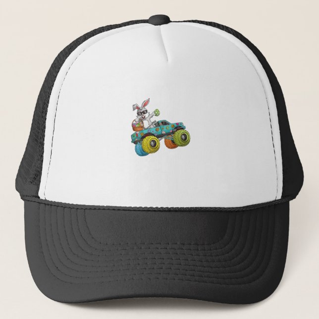 Boné Dabbing Bunny Happy Easter Monster Truck Lovers Ki (Frente)