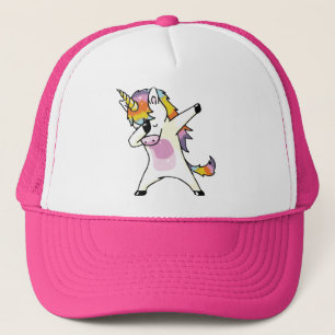 Boné Dabbing Unicorn Funny Cute Rainbow Rosa