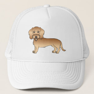 Boné Dachshund de Cabelo Rijo Trigo Cachorro de Desenho
