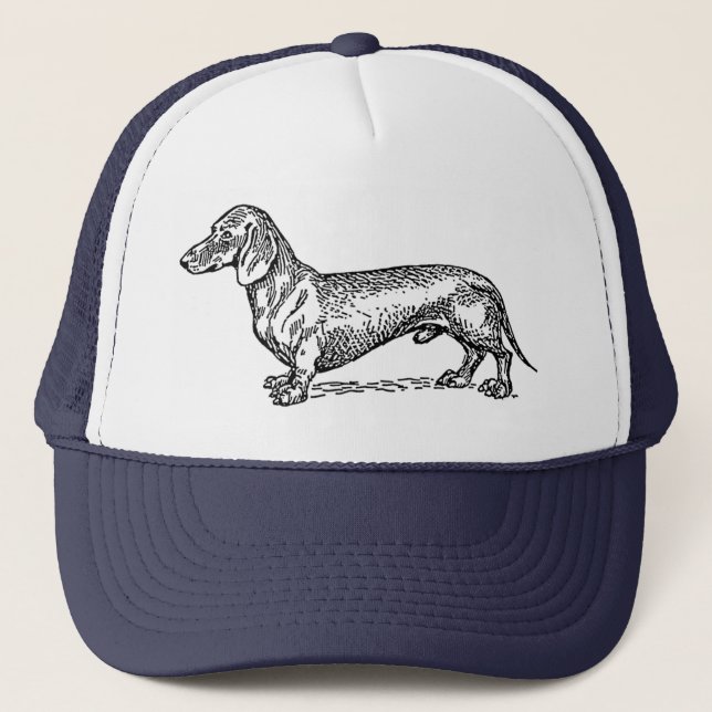 Boné Dachshund dog trucker hat (Frente)