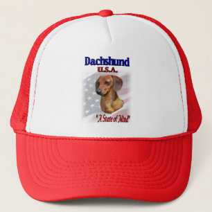 Boné Dachshund EUA patriótico