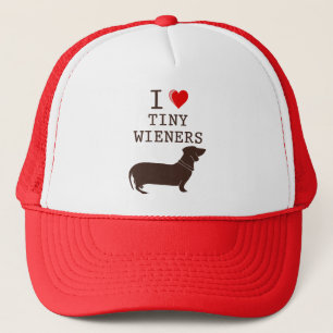 Boné Dachshund minúsculo do Wiener do amor engraçado 