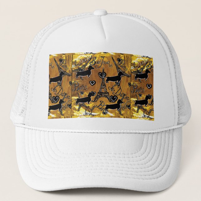 Boné Dachshund Ouro (Frente)