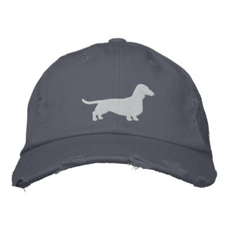 Boné Dachshund Silhouette Wiener Cachinho Pet Dachsie