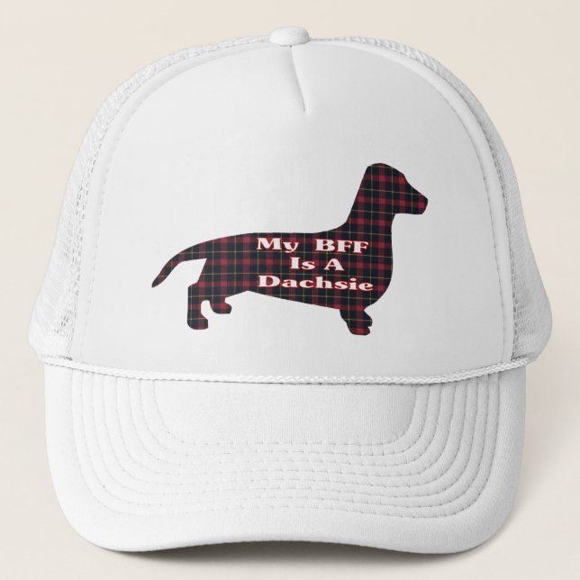 Boné Dachshund Smooth BFF Hat (Frente)