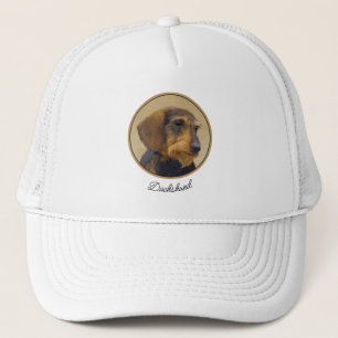 Boné Dachshund (Wirehaired) Pintura Original para Cacho