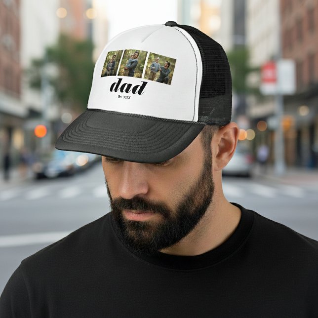 Boné Dad Established Modern 3 Photo (Criador carregado)
