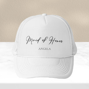 Boné Dama de Honra Personalizada Chic Minimalista Casam