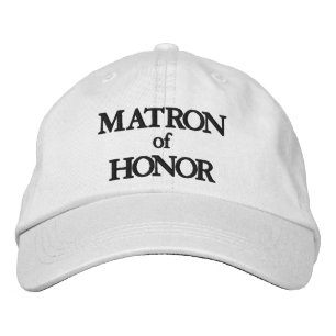 Boné Dama de honra preto branco personalizado elegante