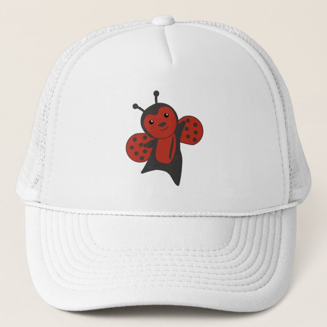 Boné Damybug Red Cute Animais Para Crianças (Frente)