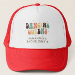 Boné Dança Personalizada da Festa de solteira Retroativ<br><div class="desc">Caminhante das Filas Retroativas de Festa de solteira Personalizadas que você pode personalizar com o nome da noiva. Design de retrato de noiva correspondente perfeito</div>