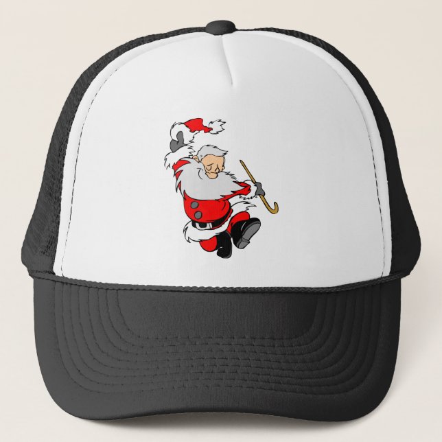 Boné Dançando Papai Noel no Natal (Frente)