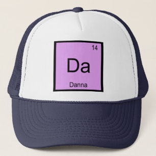 Boné Danna Name Chemistry Elemento Mesa Periódica