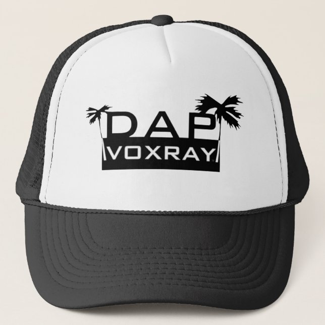 Boné DapVoxray_Logo_Palms_Black_White (Frente)