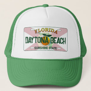 Boné Daytona Beach, placa de matrícula da Flórida
