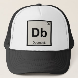 Boné Db - Música Doumbek Símbolo da Tabela Periódica Qu