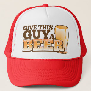 BONÉ DÊ A ESTA CARA UMA CERVEJA