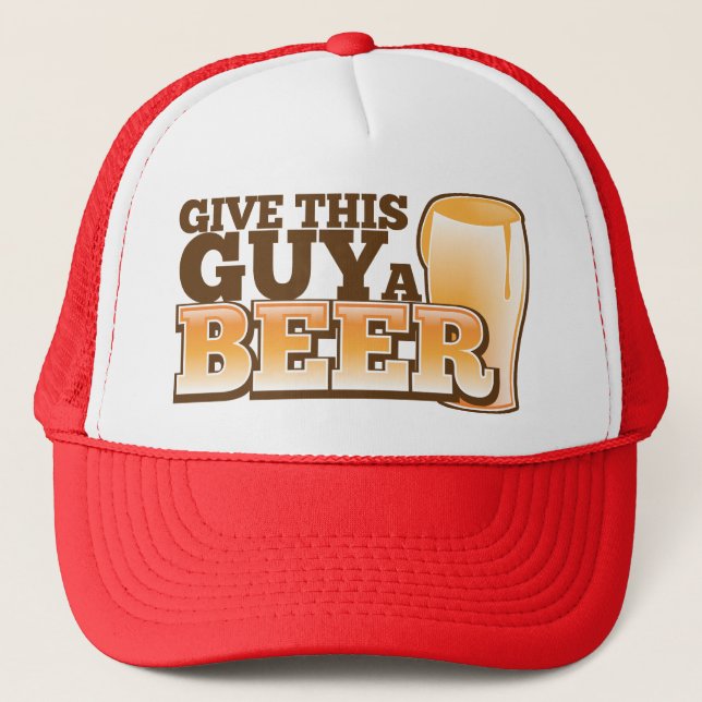 BONÉ DÊ A ESTA CARA UMA CERVEJA (Frente)
