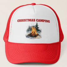 Boné de acampamento de Natal do caminhão - Bonfire