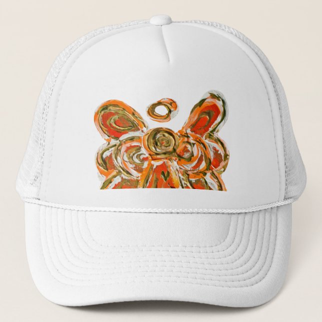 Boné de Arte Personalizada do Angel Orange Guardia (Frente)
