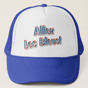 Boné De "azuis Allez Les!" chapéu