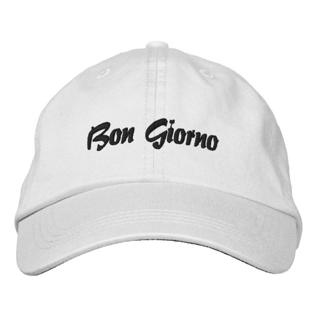Boné de baseball italiano Bon Giorno (Frente)