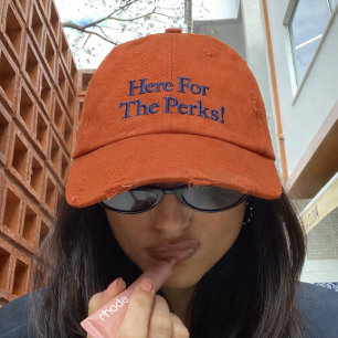 Boné de Beisebol Bordado com Citação Sarcástica