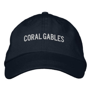 Boné de beisebol bordado Coral Gables Flórida