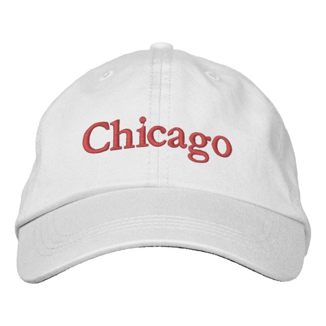Boné de beisebol bordado de Chicago (Frente)