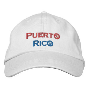 Boné de beisebol bordado de Porto Rico