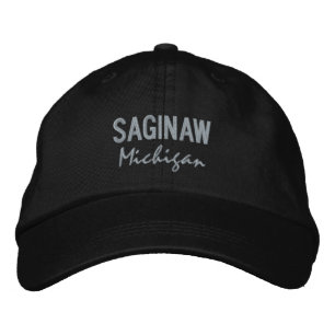 Boné de beisebol bordado de Saginaw Michigan
