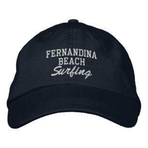 Boné de beisebol bordado de surfe de Fernandina Be