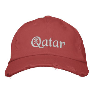 Boné de beisebol bordado do Qatar
