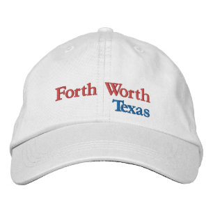 Boné de beisebol bordado Forth Worth Texas