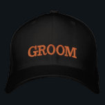 Boné de beisebol bordado GROOM dourado / preto<br><div class="desc">Bonés bordados: Boné de beisebol clássico dourado / preto com o texto "GROOM" para festa de despedida de solteiro,  casamento,  fantasia para festa / noite fora</div>
