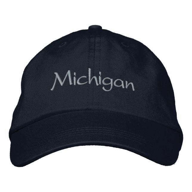 Boné de beisebol bordado Michigan (Frente)