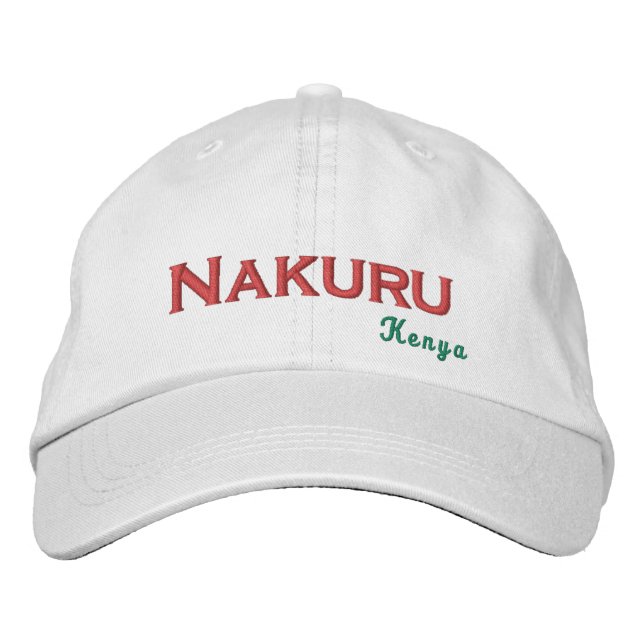 Boné de beisebol bordado Nakuru - Quênia (Frente)