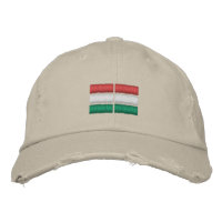 Boné de beisebol bordado pela bandeira da Hungria
