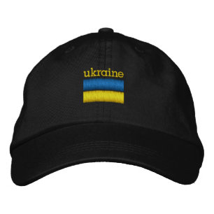 Boné de beisebol bordado pela bandeira da Ucrâni