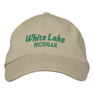 Boné de beisebol Bordado White Lake Michigan